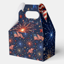 America 250 Patriotisches Feuerwerk-Flaggenmuster