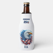 AMERICA 250 Personalized U.S.A. with Eagle Flaschenkühler (Flaschenvorderseite)