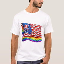 America 250 Pride Flag Herren T-Shirt