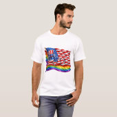 America 250 Pride-Flagge T-Shirt (Vorne ganz)