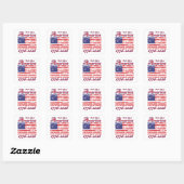 America 250 quadratischer aufkleber (Blatt)