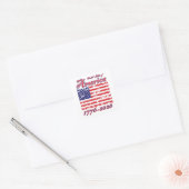 America 250 quadratischer aufkleber (Umschlag)