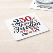America 250  rechteckiger pappuntersetzer (angewinkelt)
