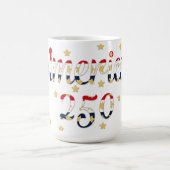 America 250 red white blue gold kaffeetasse (Mittel)