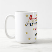 America 250 red white blue gold kaffeetasse (Links)