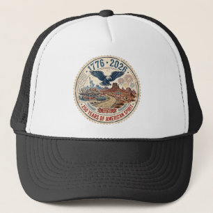 America 250 Road Trip 1776–2026 Vintage Trucker-Ha Truckerkappe