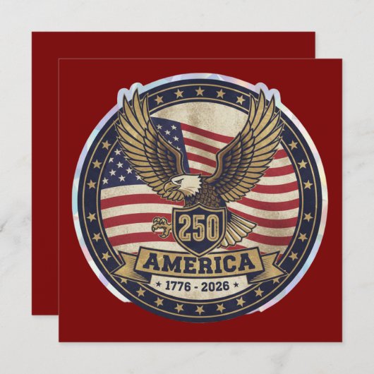 America 250 save the date (Vorne/Hinten)