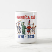 America 250 Silly Geese Funny Patriotic Coffee Mug Kaffeetasse (Mittel)
