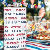 America 250 Stars & Stripes 1776 2026 Lettering Flachmann