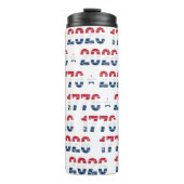 America 250 Stars & Stripes 1776 2026 Lettering Thermosbecher (Vorderseite)