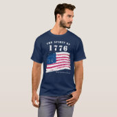 America 250 The Spirit of 1776 Bennington Flag T-Shirt (Vorne ganz)