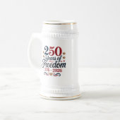 America 250. Trinkglas Bierglas (Vorderseite Links)