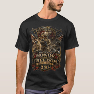 America 250 U.S. Marine Corps Von Ehre Geschmiedet T-Shirt