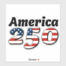 America 250 Vinyl-Aufkleber 8" x 8"