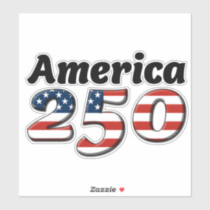 America 250 Vinyl-Aufkleber 8" x 8" Aufkleber
