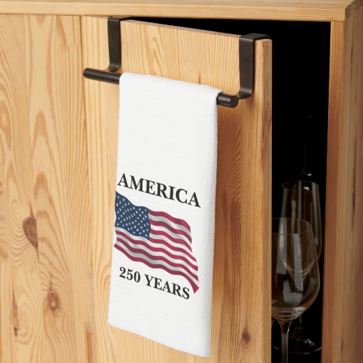 America 250 Years Flag Geschirrtuch (Drittel gefaltet)