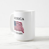 America 250 Years Flag Kaffeetasse (Vorderseite Links)