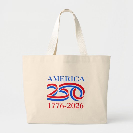 America 250th Anniversary 1776-2026 Patriotic  Jumbo Stoffbeutel (Vorne)