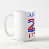 America 250th Anniversary 1776-2026 Patriotic Kaffeetasse (Links)