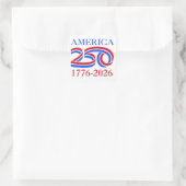 America 250th Anniversary 1776-2026 Patriotic Quadratischer Aufkleber (Tasche)