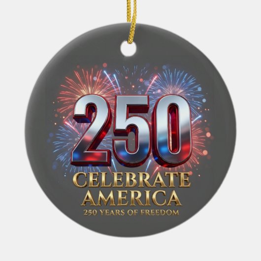 America 250th Anniversary, 1776 Semiquincentennial Keramik Ornament (Vorne)