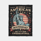 America 250th Anniversary 250 Years America Fleecedecke (Vorderseite)