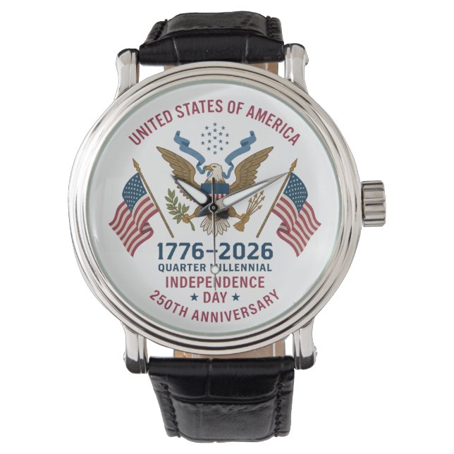 America 250th Anniversary, 250th Anniversary 4th  Armbanduhr (Vorderseite)