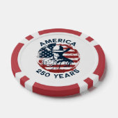 America 250th Anniversary Cowboy 1776-2026 Pokerchips (Einzeln)