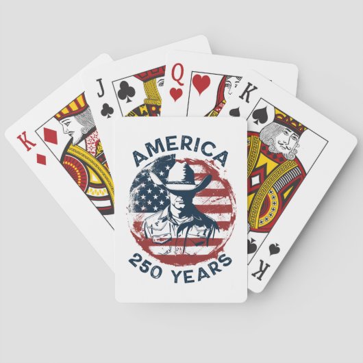 America 250th Anniversary Cowboy 1776-2026 Spielkarten (Rückseite)
