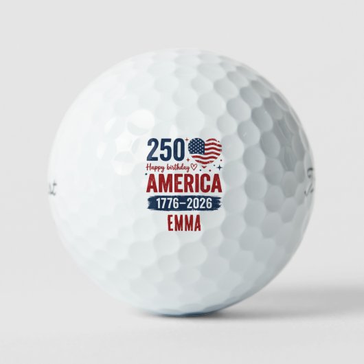 America 250th Anniversary, Custom Name USA Golfball (Vorderseite)