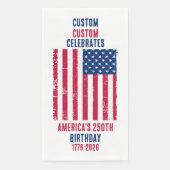 America 250th Anniversary, Custom USA  Serviette (Vorderseite)