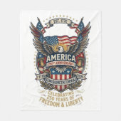 America 250th Anniversary Patriotic 1776 Freedom  Fleecedecke (Vorderseite)