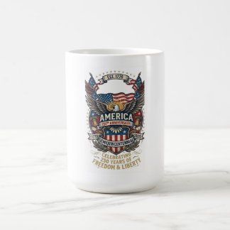 America 250th Anniversary Patriotic 1776 Freedom  Kaffeetasse
