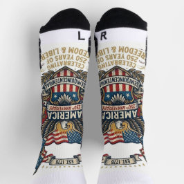 America 250th Anniversary Patriotic 1776 Freedom  Socken