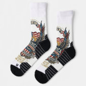 America 250th Anniversary Patriotic 1776 Freedom  Socken (Links)