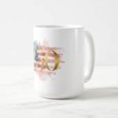 America 250th Birthday Tee Kaffeetasse (VorderseiteRechts)