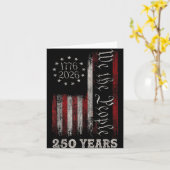 America 250th Birthday Us Flag 250 Years We The Pe Karte (Gelbe Blume)