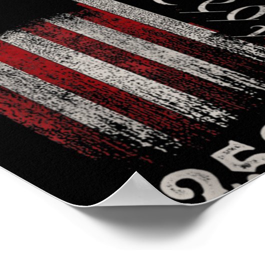 America 250th Birthday Us Flag 250 Years We The Pe Poster (Ecke)