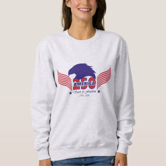 America 250th-Spirit of Freedom-Editable Back Text Sweatshirt
