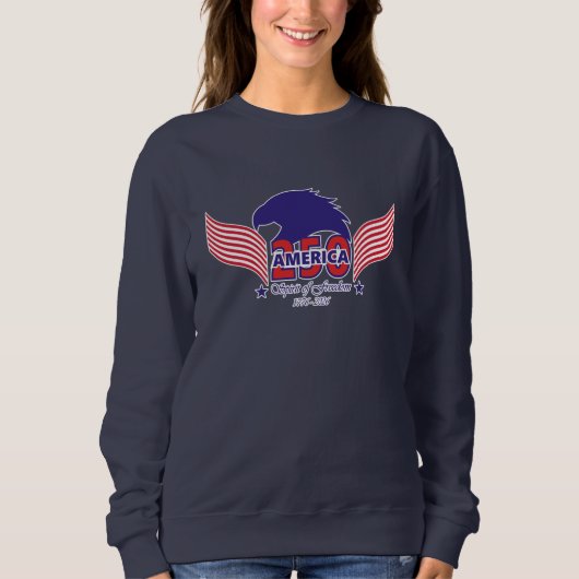 America 250th-Spirit of Freedom-Editable-On Dark Sweatshirt (Vorderseite)