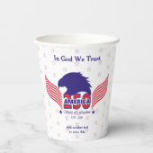 America 250th-Spirit of Freedom-White-Edit Text Pappbecher (Rückseite)