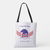 America 250th-Spirit of Freedom-White-Edit Text Tasche (Rückseite)