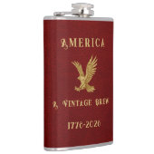 America a Vintage Brew Eagle 1775 - 2026  Flachmann (Rechts)