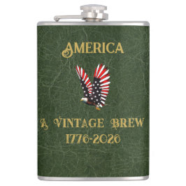 America a Vintage Brew Eagle 1775 - 2026  Flachmann