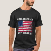 America Anti Kamala Flag Kamala Harris Anti Harris T-Shirt (Vorderseite)