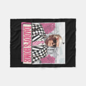 America Back Daddy's Zuhause Funny Pink Donald Tru Fleecedecke (Vorderseite (Horizontal))