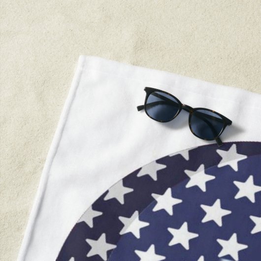 AMERICA BALD EAGLE Monogramm Strandtuch (Beispiel)