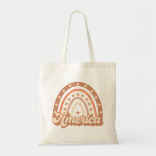 America Boho Rainbow 4. Juli Tragetasche