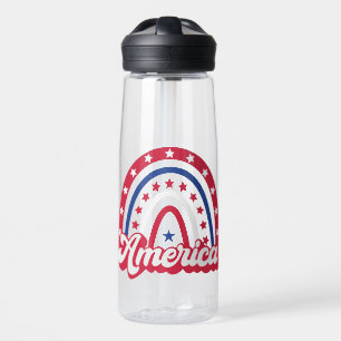 America Boho Rainbow 4 vom Juli 1776 Trinkflasche
