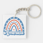 America Boho Retro Schlüsselanhänger (Rückseite)